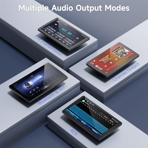 Image of Haudio 9 inch Wireless Double Din Car Stereo with Bluetooth, Wireless CarPlay Radio and Android Auto, Backup Camera, GPS Navigation, Free APK Download and Deletion, FM, Voice Control, Mirror Link