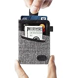 Ebax Minimalist Slim Wallet-New Idea Front Pocket Card Holder with Cash & Key