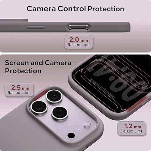 Image of Silicone Case for iPhone 17 Pro Max 6.9-Inch, Silky-Soft Touch Full-Body Protective Phone Case, Shockproof Back Cover for iPhone 17 Pro Max (Clay)