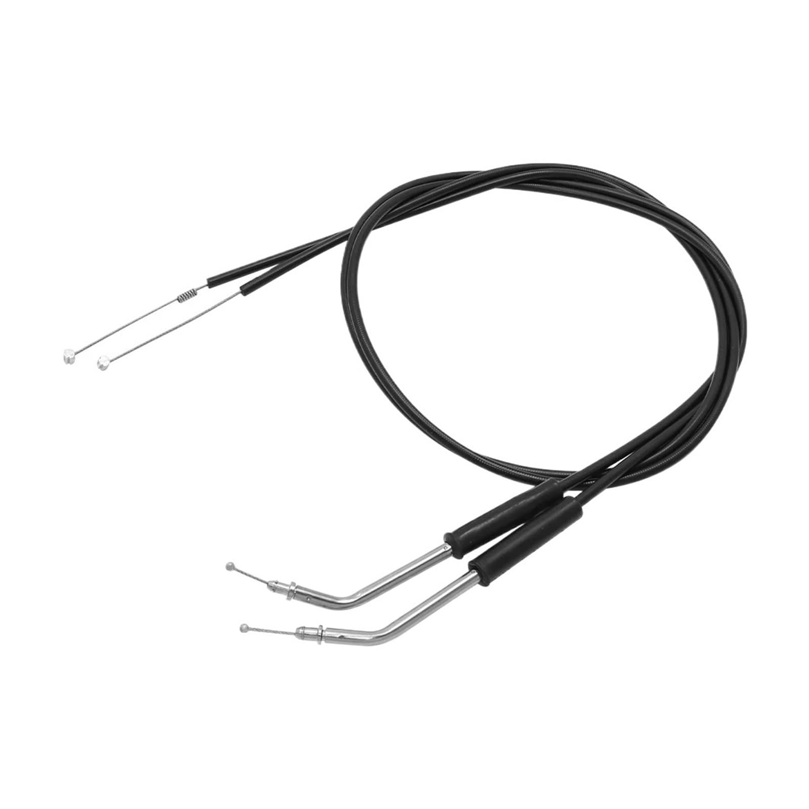 Cables De Acero Tejido Caja del Cable del Acelerador | Compatible con Harley Davidson Sportster XL1200 883 Dyna Road King Electra Glide.(Black 110cm)