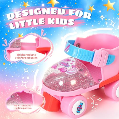 Nattork Adjustable Roller Skates for Toddlers
