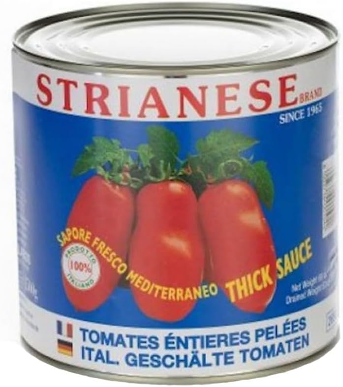 San Marzano D. O. P. Peeled Italian Tomatoes in Tomato Sauce for Pasta 2,5kg