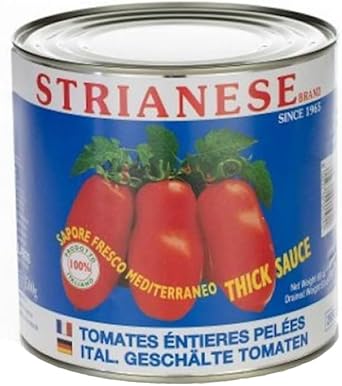 San Marzano D. O. P. Peeled Italian Tomatoes in Tomato Sauce for Pasta 2,5kg