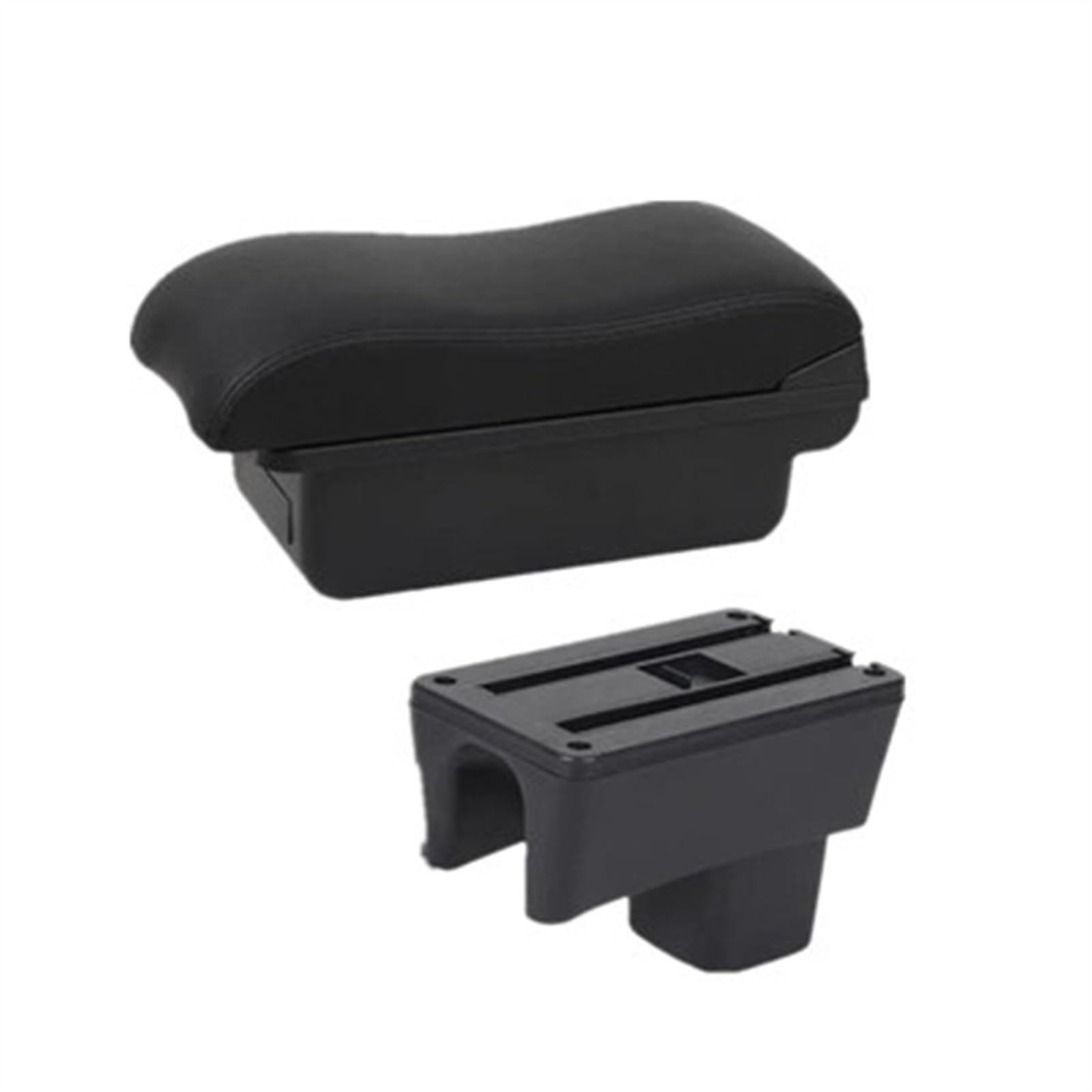 NOHEEU Car Interior Accessories Center Console Storage Box Multifunctional Armrest For Swift 2005-2024(A2 black line No USB)