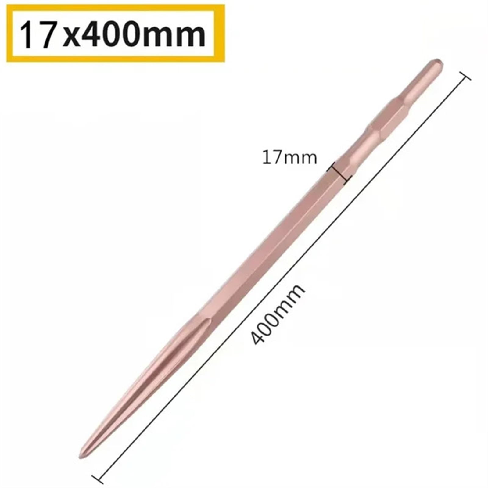 Meißel Set 4-teiliges Hammermeißel-Set, Flachmeißel, Spitzmeißel, elektrischer Hammermeißel, Bohrer, Spitznutenmeißel for Brechen von Beton, Ziegelsteinwänden