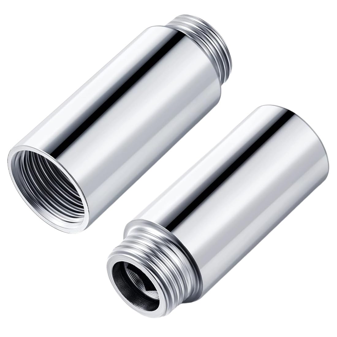 2 Pezzi Tubo Di Prolunga Per Soffione Doccia 50Mm Braccio Di Estensione Testa Di Doccia Braccio Di Prolunga Per Tubo Doccia In Acciaio Inossidabile Per Sostenere Ed Estendere Soffione Doccia