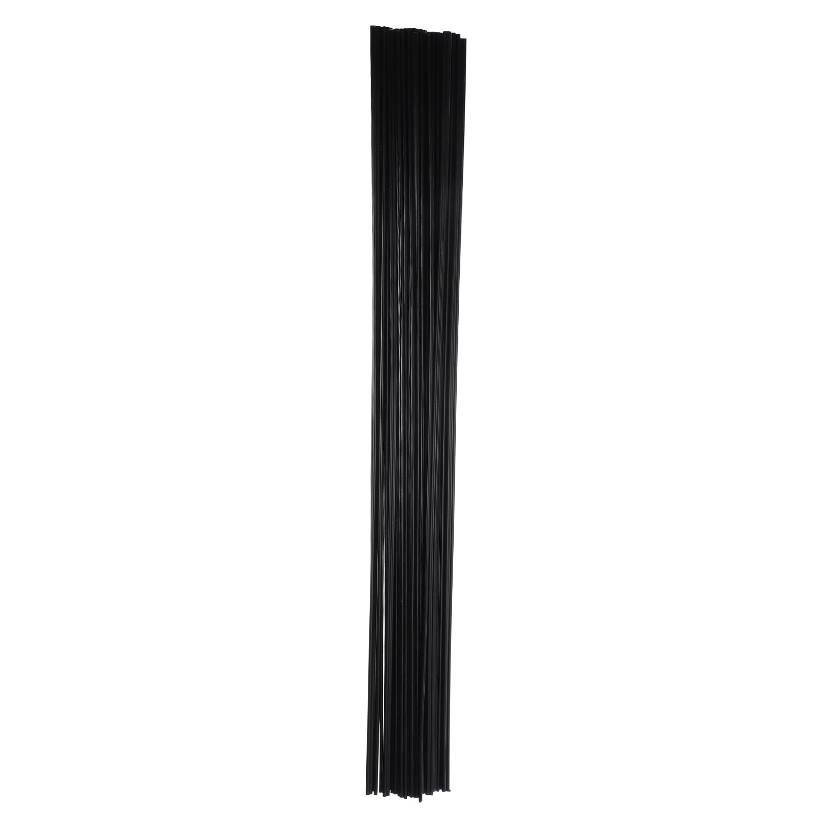 sourcing map 20 Inch Plastic Welding Rods, Double Strand Round Sticks ABS Welding Rods for Plastic Welder Kayak Car Bumper Repair Pack of 30 2.5x5x500mm, Black
