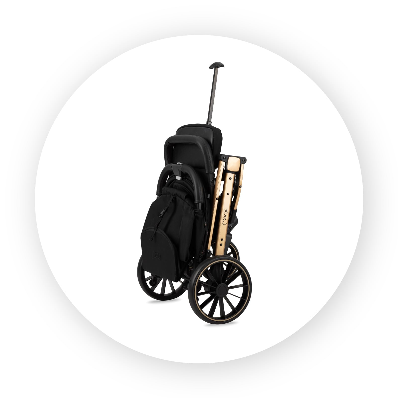 Poussette MoMi ESTELLE DAKAR à partir de 6 mois (jusqu'à 22 kg), poussette pliante avec harnais de sécurité 5 points, panier de courses avec fonction de dépliage, poignée télescopique de traction