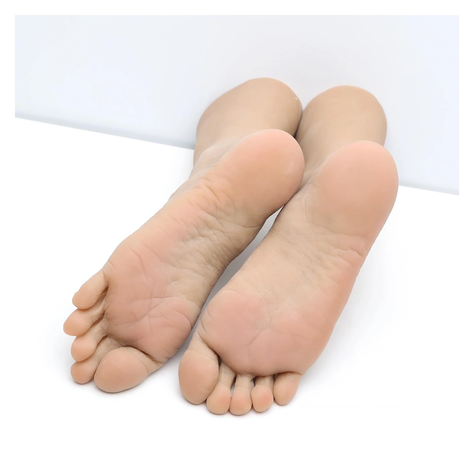 Męski manekin Model stopy fałszywe paznokcie praktyka silikonowe stopy, manekin ludzki but medyczny strzelanie rekwizyty wystawowe 4601(Toes bone,One pair of feet)