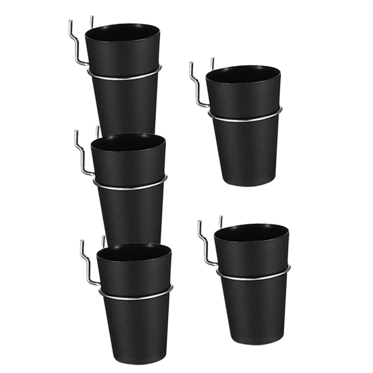 FELTECHELECTR Pegboard Accessory 5 Sets Cup Holders Wall Organizers Garage Hook Storage