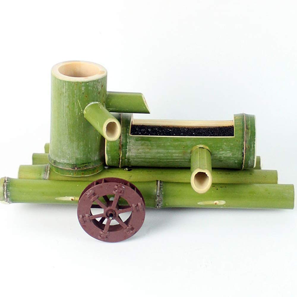asdchZen Garden Water Feature Bamboo Fountain With Water Pump Water Feature Nozzle Indoor Outdoor Flowing Zen Garden Decoration, 70Cm/27.6In,70cm/27.6in