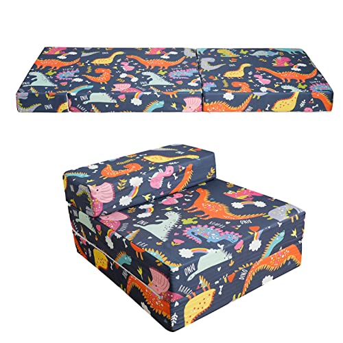 BYBYME Fold Out Guest Chair Z Bed Futon Sofa Comfortable Supreme Quality Foam for Kids and Adult Lounger Mattress (Dinosaur) 19 BYBYME Fold Out Guest Chair Z Bed Futon Sofa Comfortable Supreme Quality Foam for Kids and Adult Lounger Mattress (Dinosaur)