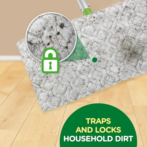 Image of Swiffer Sweep + Mop, Dry Pads Refill, Floor Cleaner, Cleaning Cloths, Lavender, 32ct