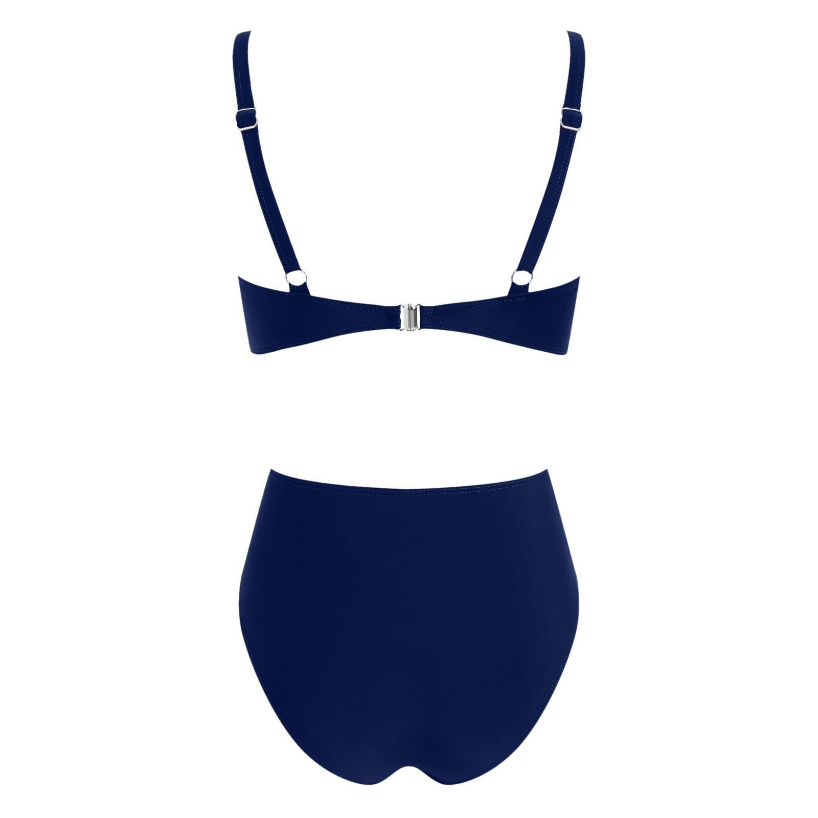 Damskie stroje kąpielowe tankini, zestaw plażowy, okrycie basenowe, wydrążony top bikini z szortami kąpielowymi, konserwatywny dwuczęściowy strój kąpielowy, jasnozielony, XXL