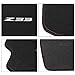 Floor Mat Compatible with 2003-2009 Nissan 350Z Z33, Logo Factory Fitment Nylon 2PC Black Car Floor Carpets Carpet Liner by IKON MOTORSPORTS, 2004 2005 2006 2007 2008