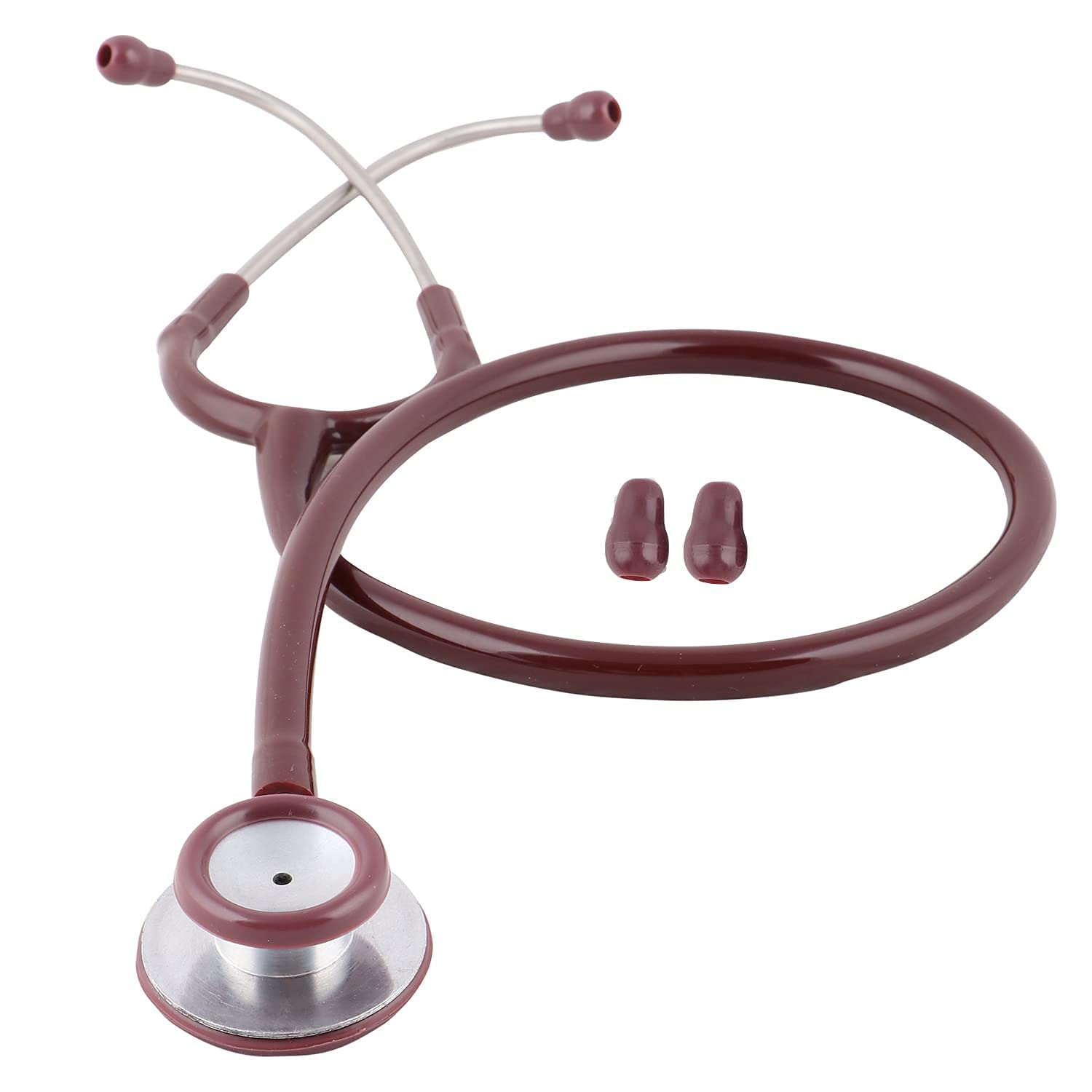 Dr. Tech Max Tone Stethoscope Heart Beat Monitoring Chest Piece Medical Instrument for Doctors, Nurses (Brown)