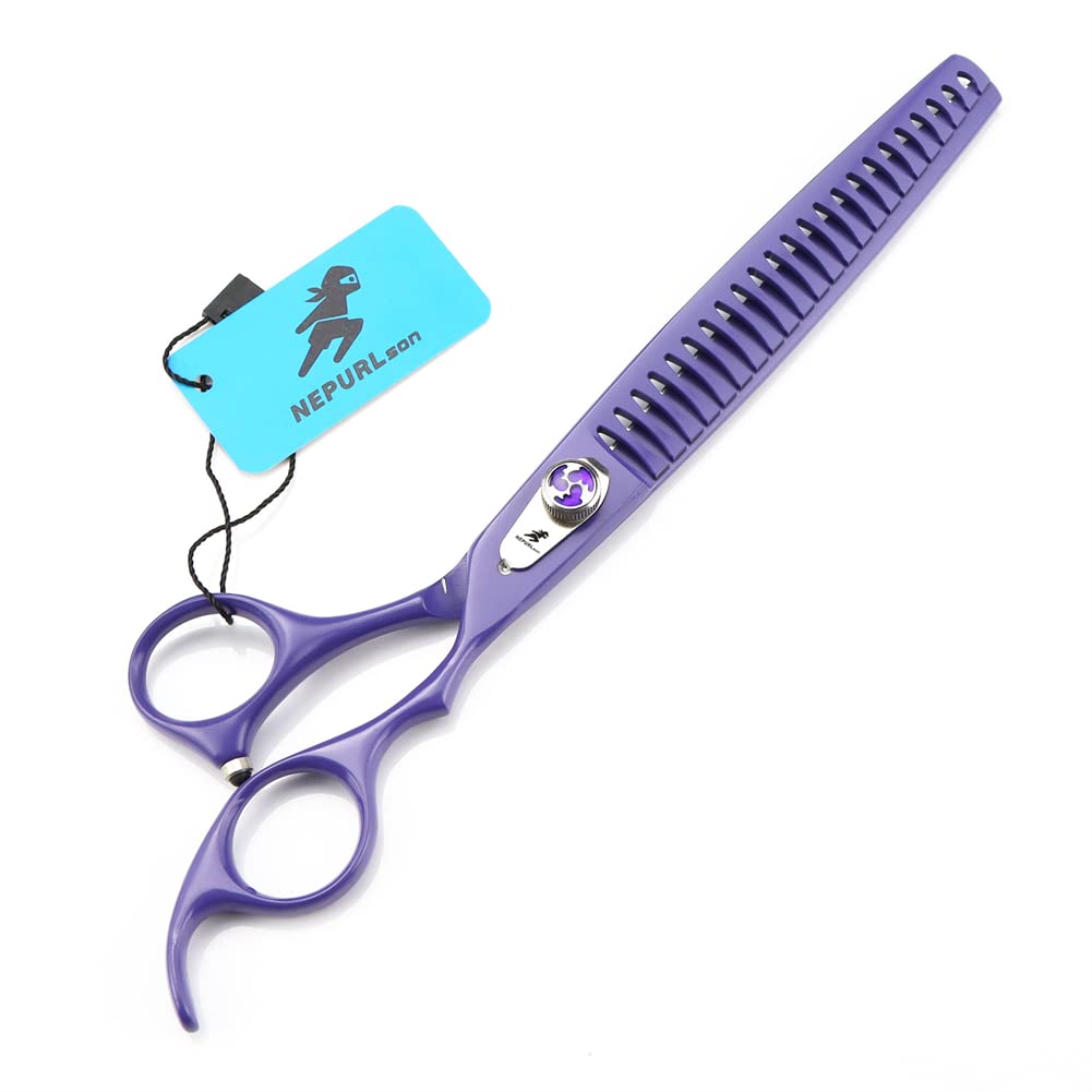 8.0 Pollici Pet Grooming Hair Adding Forbici Forbici, Desabbidamento E Grooming Forbici con Lame Dentate in Acciaio Inossidabile, per Cani Gatti,M