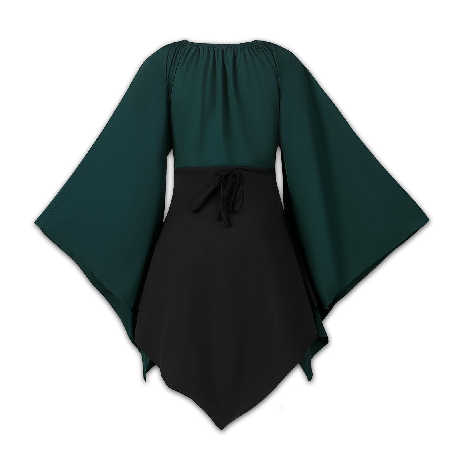 Abito a Maniche Lunghe con Maniche a Tromba, Abito Medievale Rinascimentale, Stile Irlandese da Donna, Abito retrò Gotico Vittoriano
