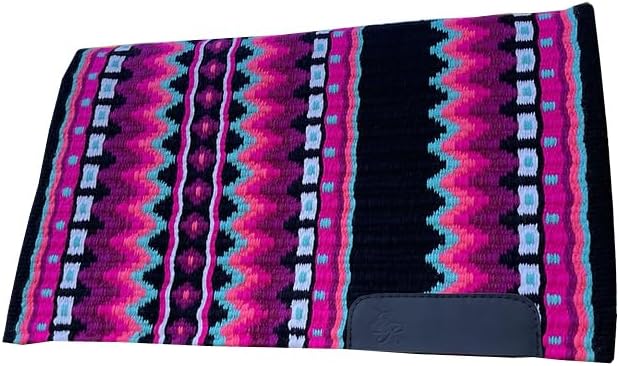 HUMAYL Saddlery Saddle Pad/Blanket for Horses Western Show Horse Saddle Blanket New Zealand Design Handmade Wool Saddle Blanket Top Wool Saddle Pad Regular Size : 34" L x 36" W x 1" inches PAD0405