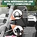 SHEJISI UTV Side Mirrors – Fits almost all UTVs (except full doors)，Compatible with Polaris RZR Ranger、Can am Commander Defender、Honda Pioneer Talon SXS、Kawasaki Mule KRX，Yamaha Wolverine YXZ,RTV