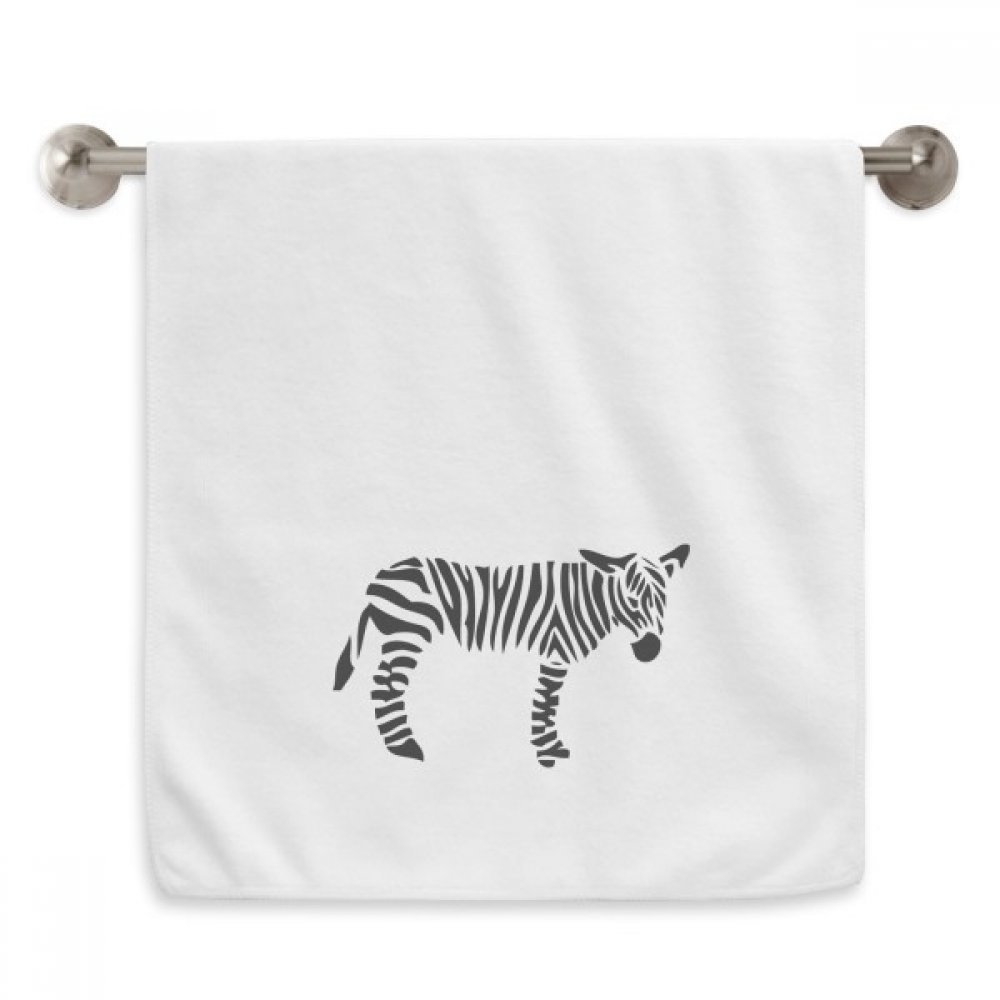 Serviette de toilette zèbre moelleuse pour apaiser les peaux sensibles au séchage