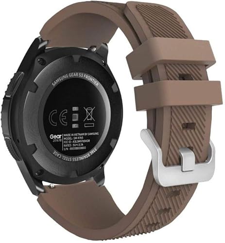 Miniatura 3 de Minggo - Correas para Samsung Gear S3 Frontier/Classic Watch, pulsera de silicona, correa deportiva, correa de repuesto, Coffee