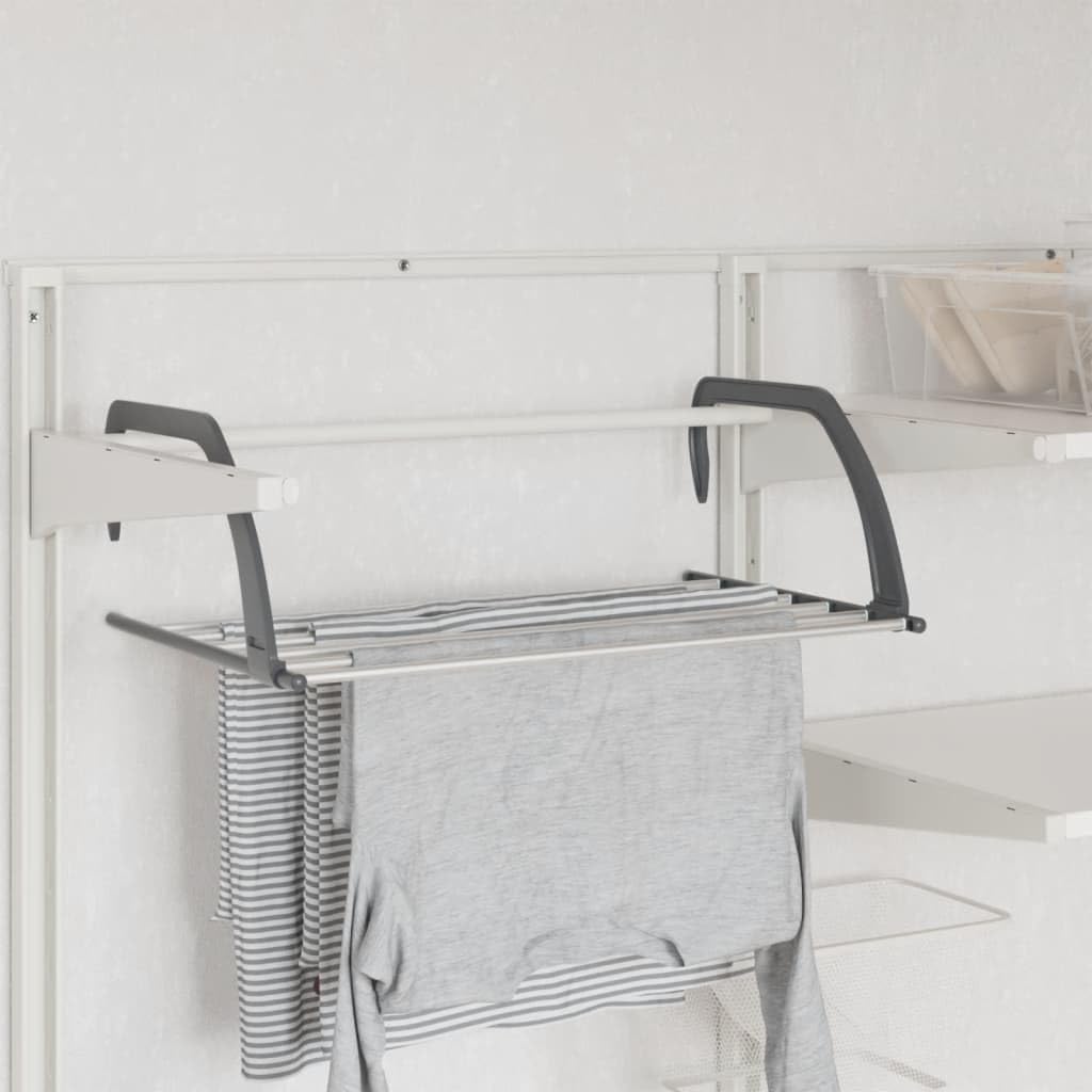 vidaXL Clothes Drying Rack 2 Pcs, Hanging Laundry Dry Rack, Clothes Organizer for Indoor Air-Drying Lingerie Hosiery, Clothes Air Dryer, Aluminum