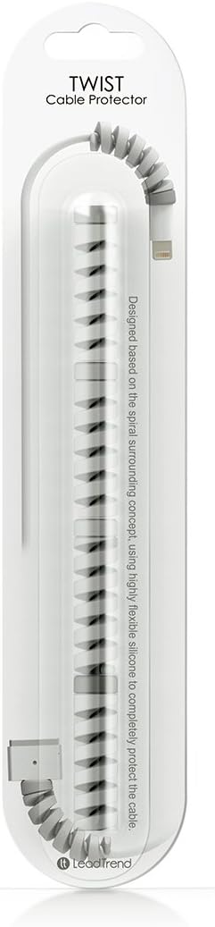 Lead Trend CP-0101 Twist Cable Protective Cover, Gray, Set of 4