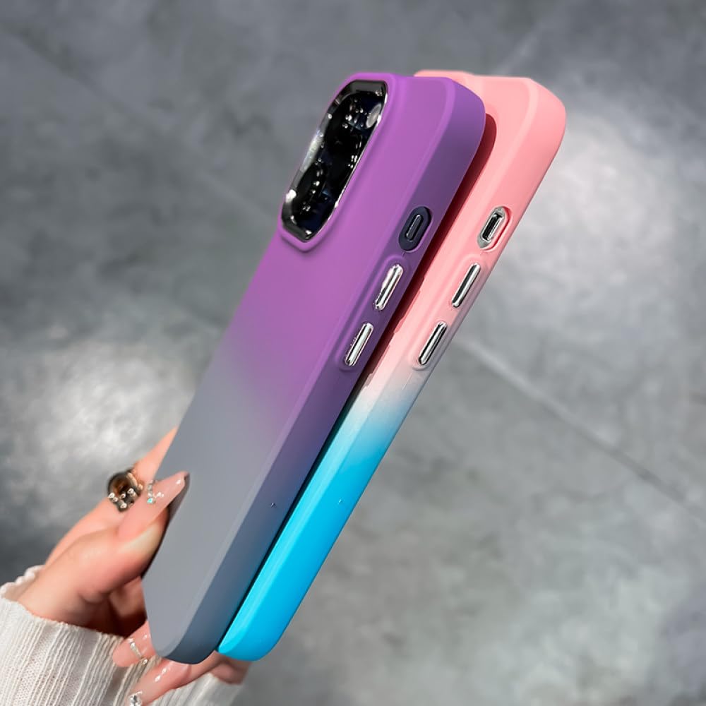 Amazon.co.jp: 高級耐衝撃メッキカラーグラデーション電話ケース