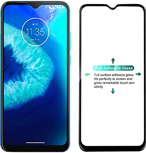 Image of Screen Protector for Motorola Moto E7 Power (Black) Tempered Glass Edge-to-Edge 6D Screen Guard With Installation Kit.