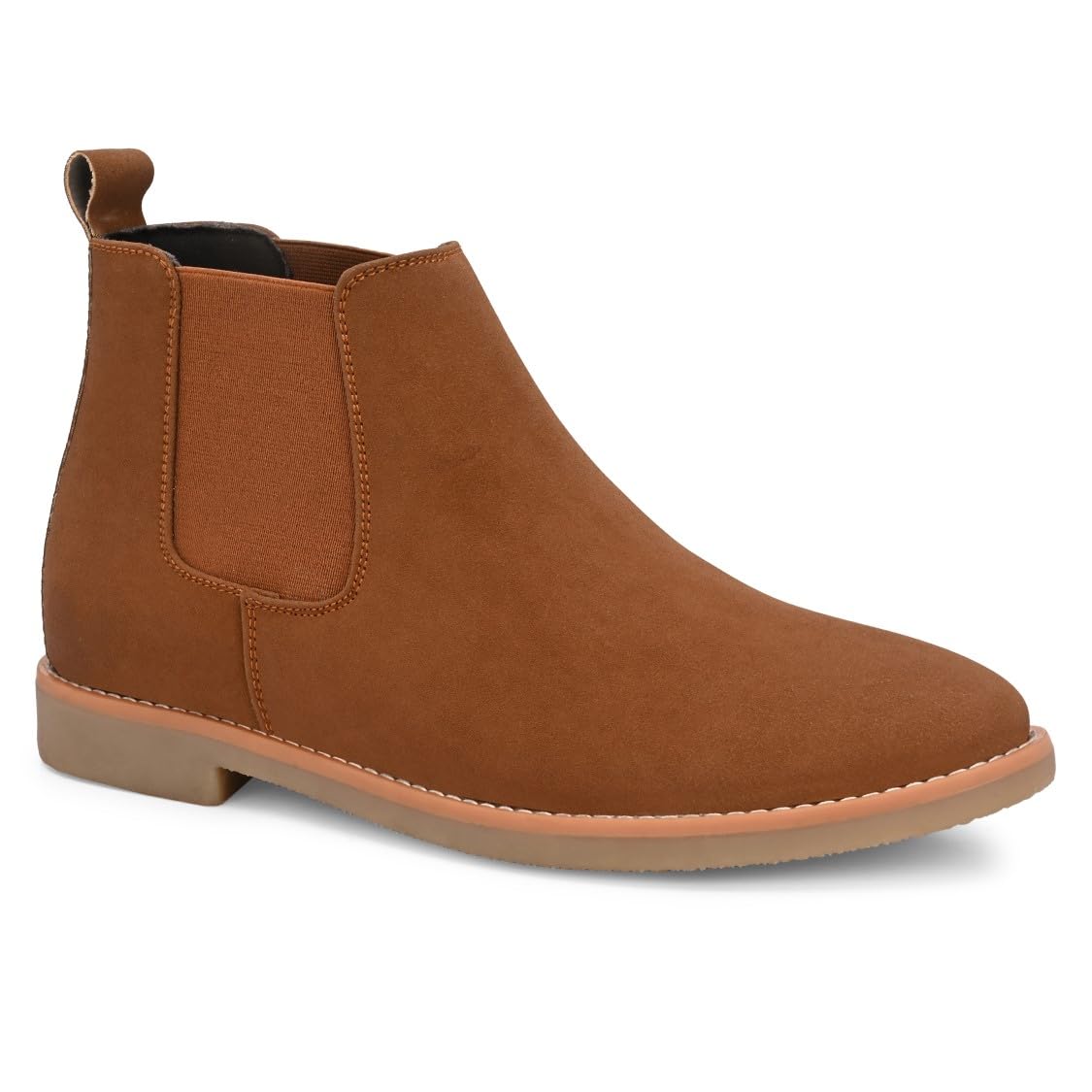 kastava build to last KASTAVA KS 134 Synthetic Breathable Cushioned Sole | Ultra Comfort & Lightweight Slip-on Casual Chelsea Boots Shoes for Men-picture-4