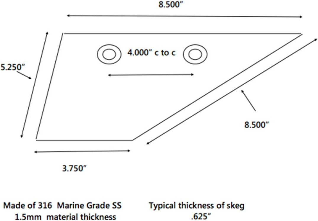 Marinetech Panther 35-SS700 Safe-Skeg - Yamaha Outboard (60, 70, 80, 90, 100 HP), 2002-Present