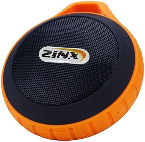 Zinx Outdoor Bluetooth Speaker,Portable Bluetooth speaker,with Waterproof & Dustproof, Shockproof Design, Built-in Mic, USB Charging Port, 8 Hours Playtime - TP-01 (Orange)