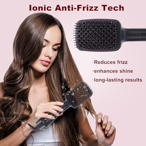 Sonew 2 in 1 Hair Dryer Brush & Straightener Brush, Hair Dryer and Styler, Negative Ion Blow Dryer Brush, Hot Air Brush Detangles, Dries, Smooths, Reduce Frizz & Static - Image 6