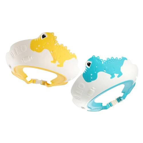 Toyvian 2 unids Baby Shampoo Cap Kids Shampoo Bath Tub Accesorio Baby Bonnet Silicone Swim Cap Bañera Accesorios Bañera Gorras de Ducha Tiene