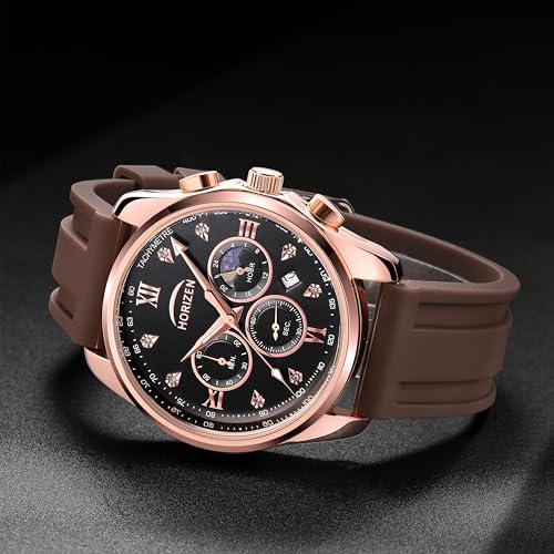 Image of HORIZEN Stylish Chronograph Luxury Analog Watch for Men (Black Dial)