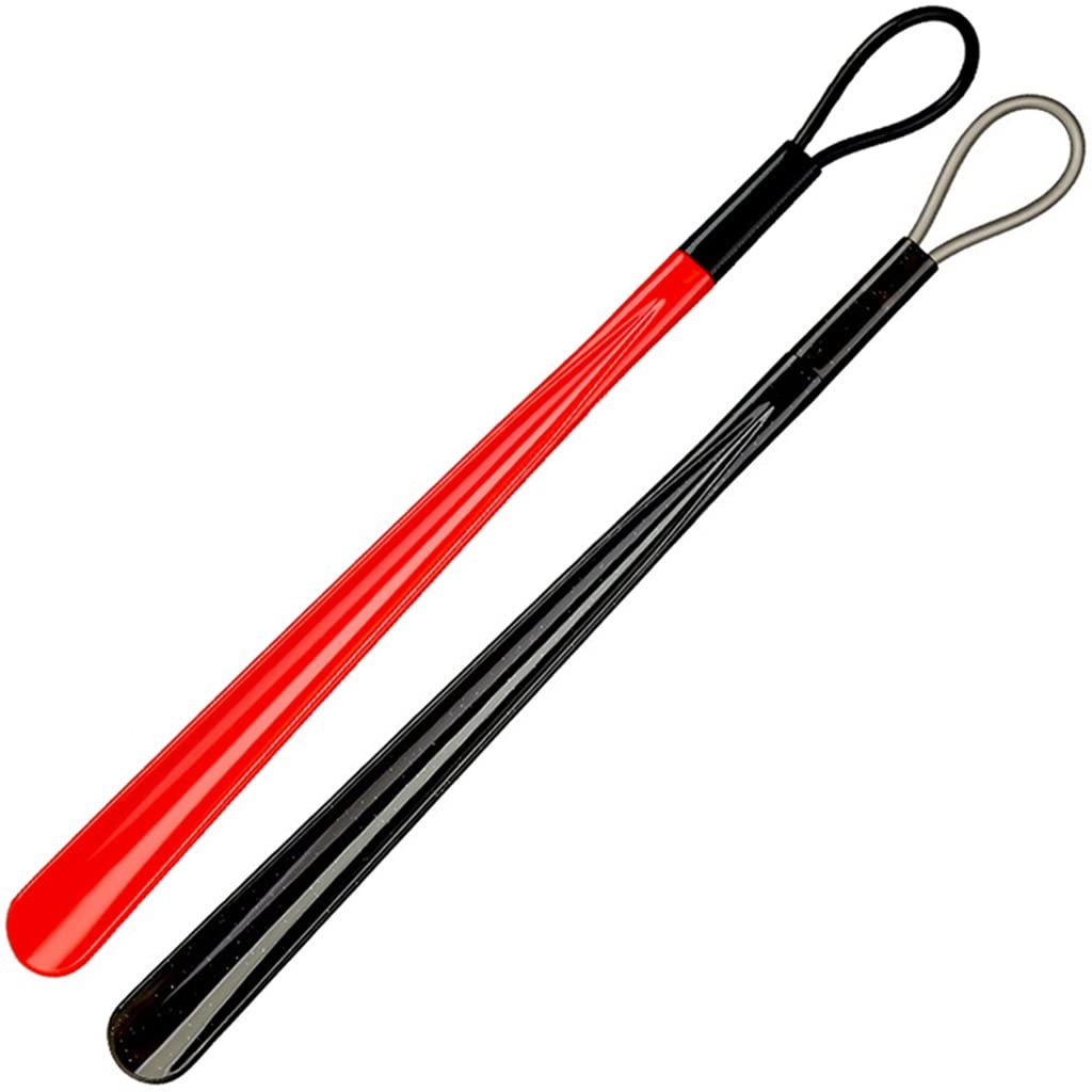 Calzascarpe colorato con manico lungo per donne e anziani, materiale ABS, in gomma morbida, facile da indossare, comodo da indossare e per l'uso quotidiano