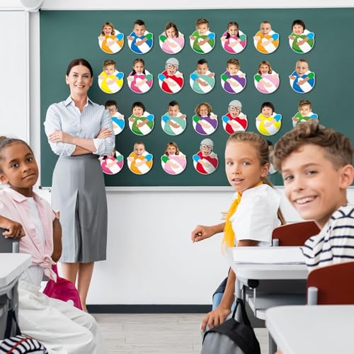 Image of gisgfim 80Pcs Summer Cutouts Beach Ball Decorations Bulletin Board Pool Ball Paper Cut-Outs Classroom Decor for DIY Craft Photo Wall Hawaiian Beach Pool Kindergarten Preschool Party Favor Supply