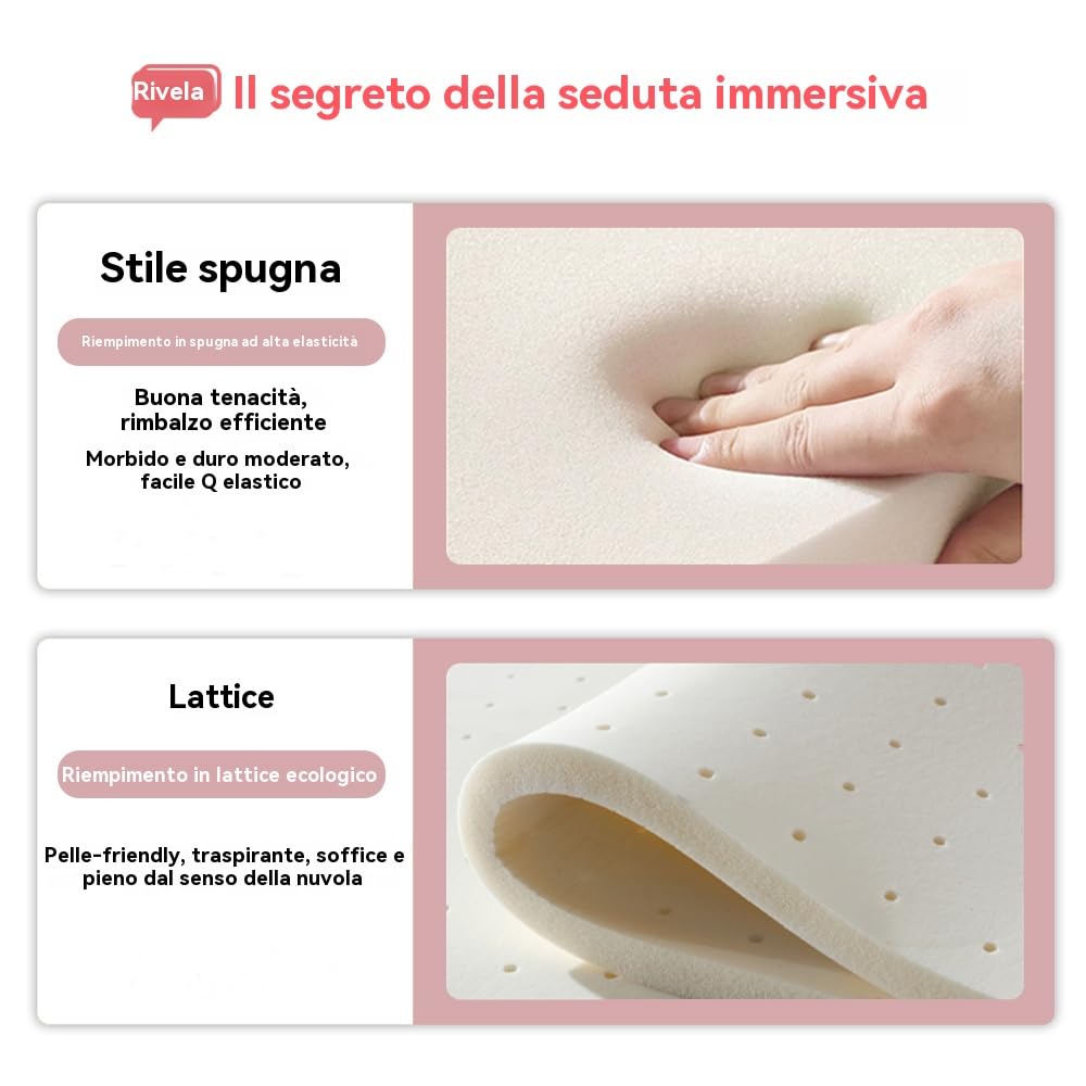 Sedia da Ufficio per Casa - Sedia Girevole Moderna con Schienale Medio Imbottito, Sedia da ufficio trucco,Trapuntata, Altezza Regolabile, Dettaglio Velluto - Adatta per Camera da Letto o Studio