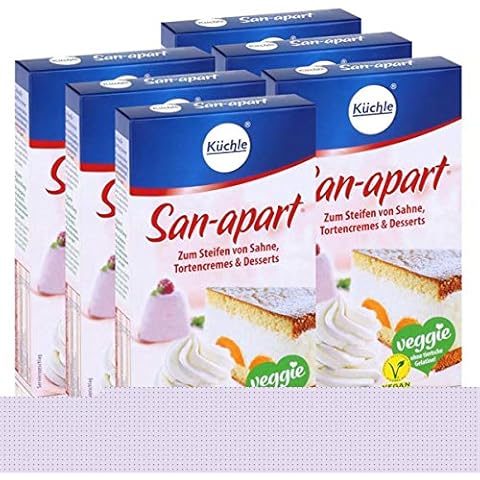 Küchle San-apart 125g - Zum Steifen von Sahne,Tortencremes & Desserts (6er Pack) Cover