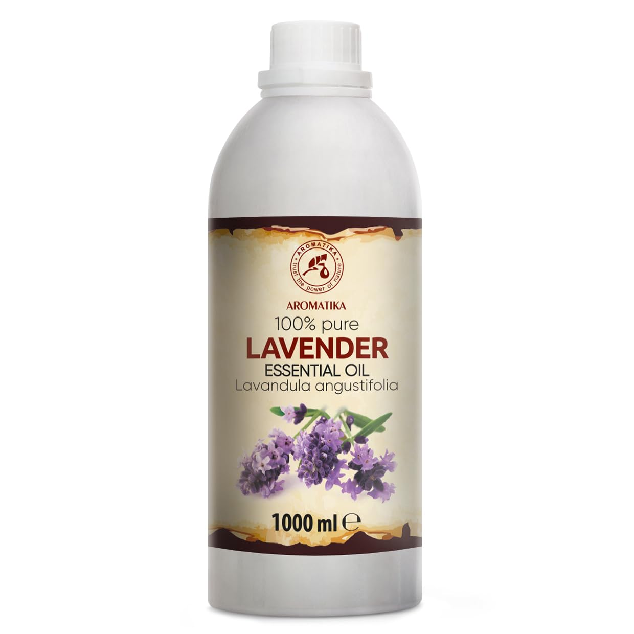 Aceite Esencial de Lavanda 1000ml - Lavandula Angustifolia - Aceites Esenciales Natural para Difusor - Calmante - Relajación - Cuidado Piel - Cuidado de Ropa - Protégé y Refrescas Prendas