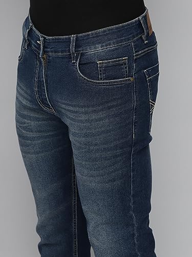 Image of Allen Cooper Relaxed Comfortable Mid Rise Denim Jeans for Men