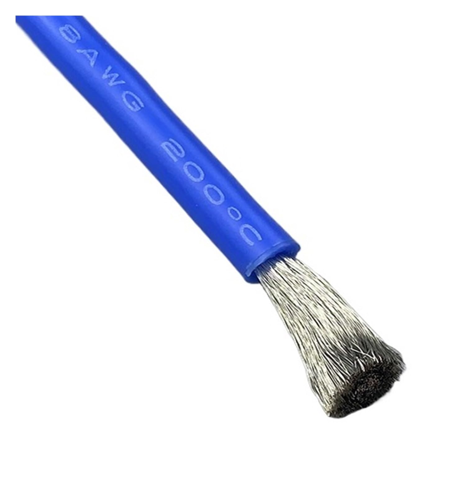 Cavo in Silicone Blu 18 16 14 13 12 11 10 8 Awg Filo Ultra Morbido Flessibile ad Alta Temperatura(Blue 100m,8 AWG)