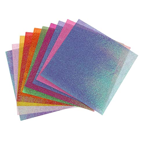 Harilla 100pcs Specialty Pearlescent Shimmer Paper Metallic Pearl Cardstock Crafts