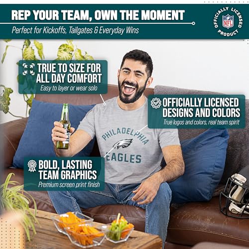 Image of NFL Gameday Cotton Blend T-Shirt for Men and Women - Licensed