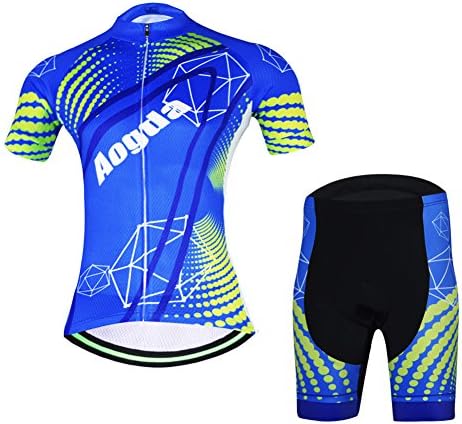 Cycling Jersey Women Aogda Bike Shirts Bicycle Tights Ladies Biking Clothing (D071, M)