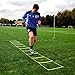 QuickPlay Agility Ladder for Speed and Agility Training - Adjustable 11 Rung Speed Ladder for Soccer, Football and Footwork Drills - Training Equipment for Kids, Youth and Adults with Carry Bag