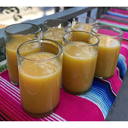 Set de 6 vasos mexicanos soplados a mano 14 oz miniatura 3