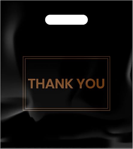 Belinlen 100 bolsas de agradecimiento de 16 x 18 pulgadas para pequeñas empresas, bolsas de plástico para tiendas, boutique, fiesta, regalo, ropa y