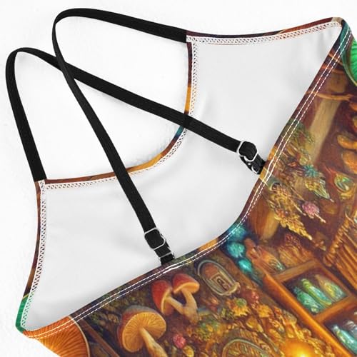 Magic Mushrooms Fire Bathing Suits for Girls Swimsuit Swimsuits One Piece Summer Beach Swimwear4